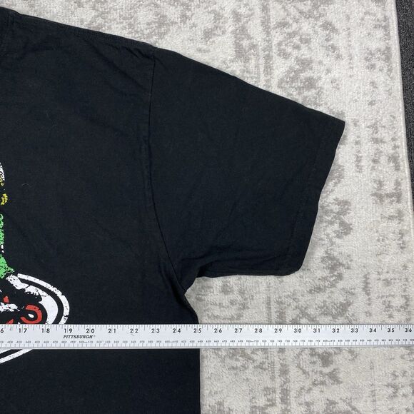Righteous T Shirt Black Short Sleeve Kids Paying In Snow Boxy Tee Size Medium - Picture 3 of 6
